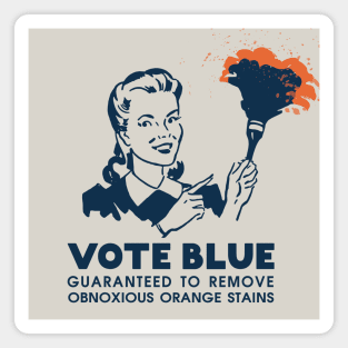 Anti-Trump 2020 Election Vote Blue Remove Orange Stains Magnet